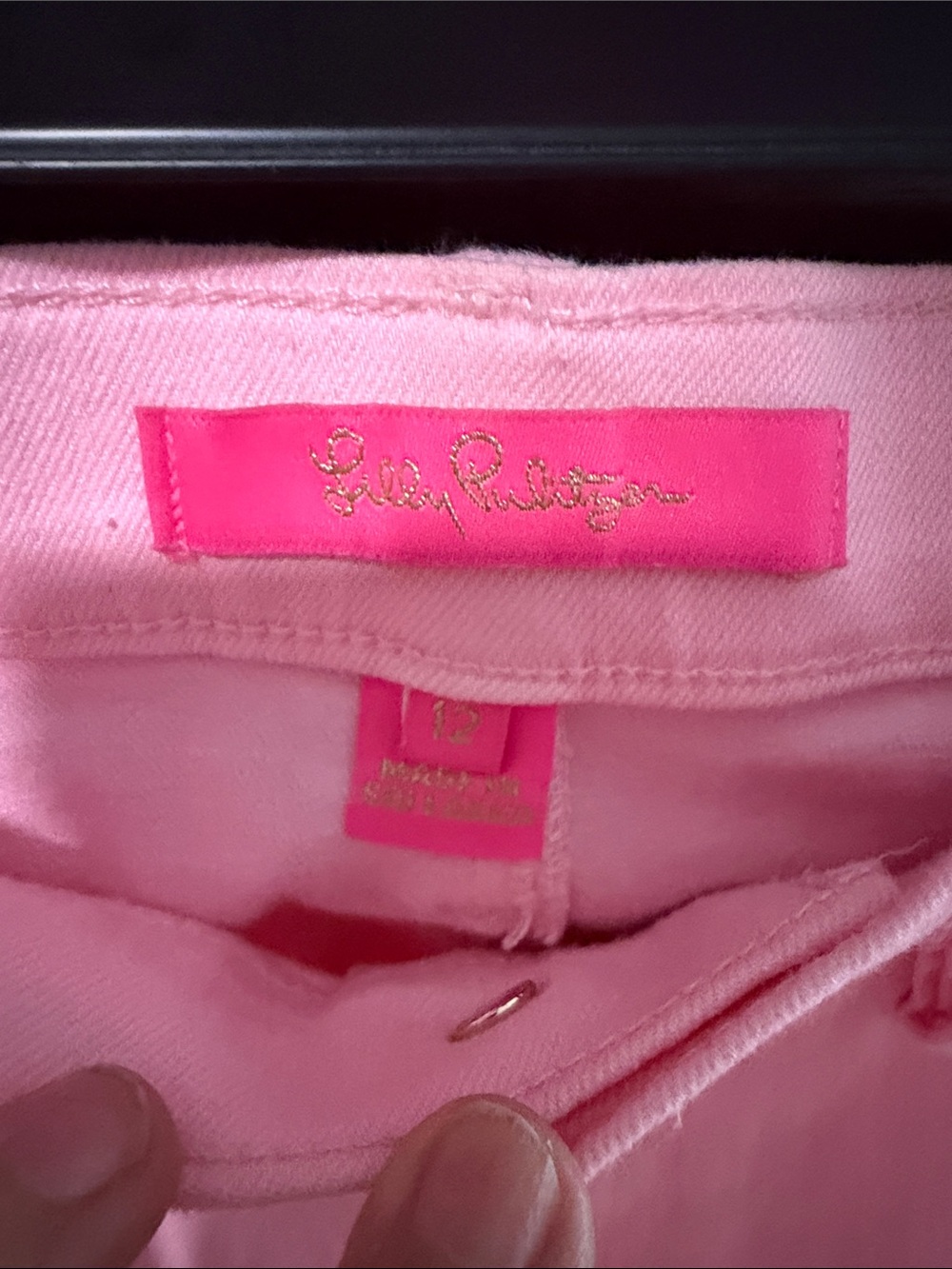 Pink women’s ' Polka Dot cropped jeans - Picture 2 of 4